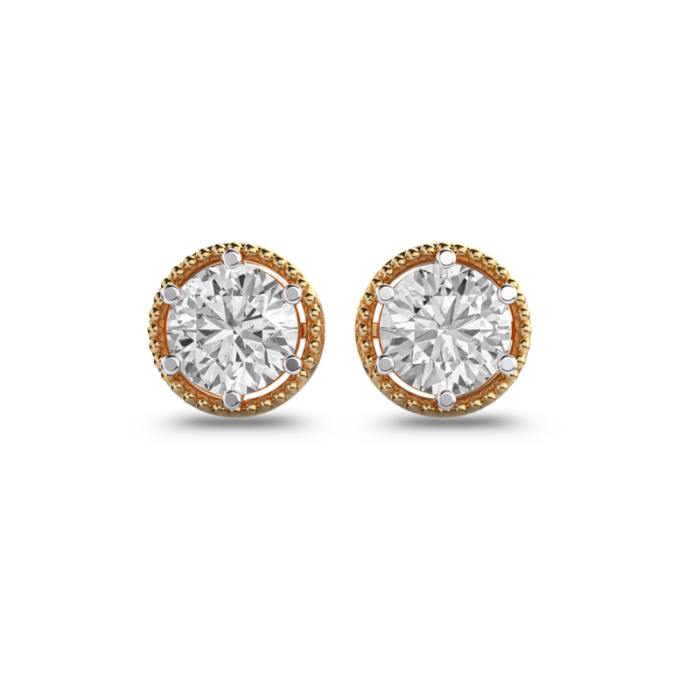 Orbed Charms Diamond Studs - Image 1