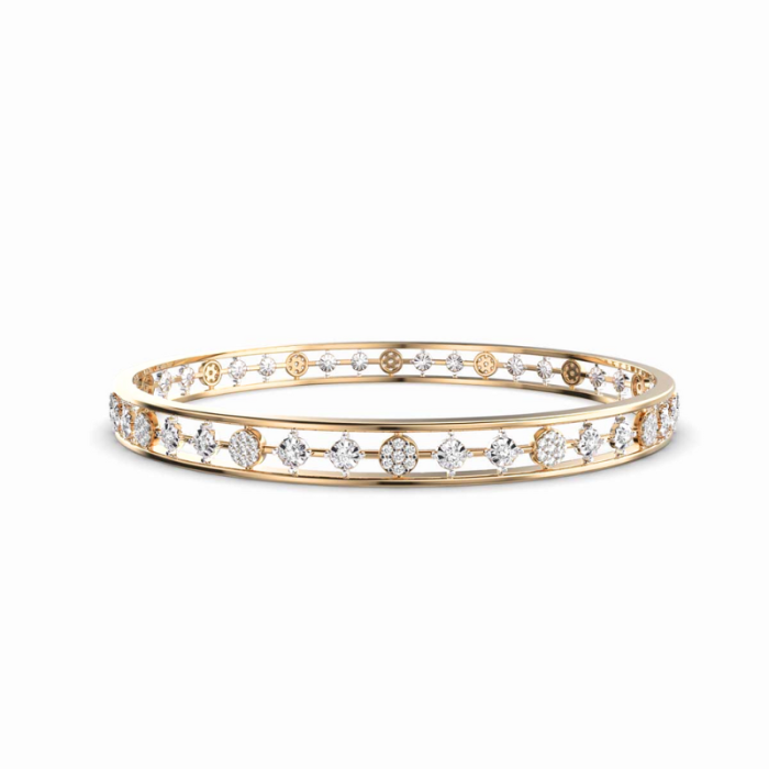Joy Round Cut Diamond Bangle - Image 1