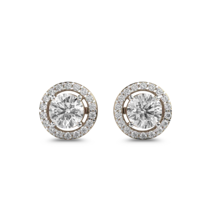 Star Of Astreia Classic Oval Diamond Studs - Image 1