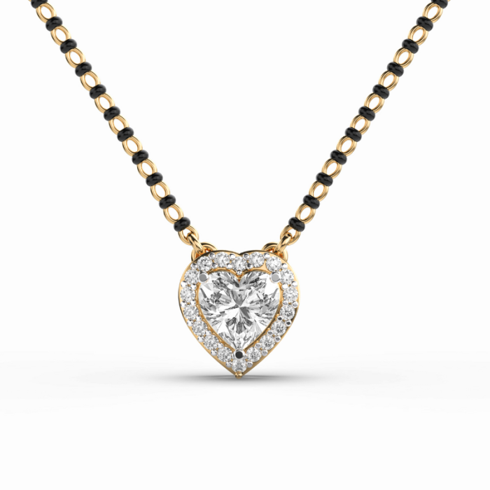 Beloved Heart Diamond Mangalsutra (With Chain).6 Beloved Heart Diamond Mangalsutra (With Chain) - Image 1