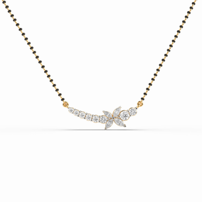 Jasmine Whisper Mangalsutra Pendant With Chain - Image 1