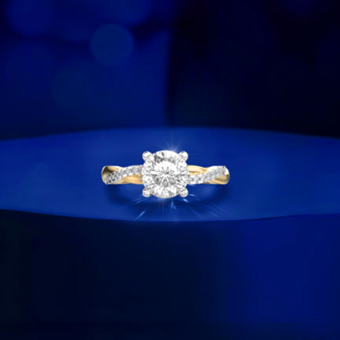 Twisted Curtsy Padma Cut Diamond Ring - Image 1