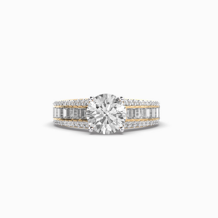 Timeless Glow Solitaire Diamond Band Ring - Image 1