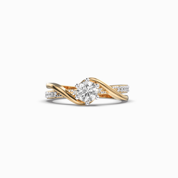 Her Royalty Twisted Diamond Band Ring - Image 1