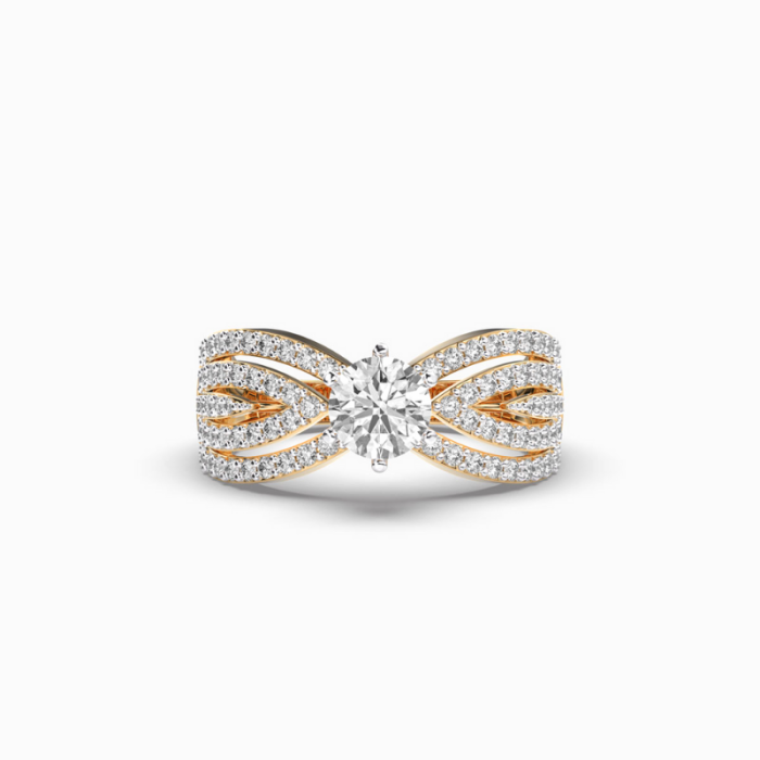 Empire Round Solitaire Diamond Ring - Image 1