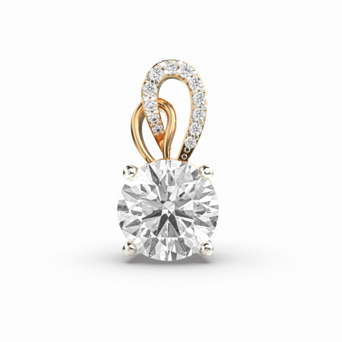Shimmering Verda Solitaire Pendant (Without Chain) - Image 1